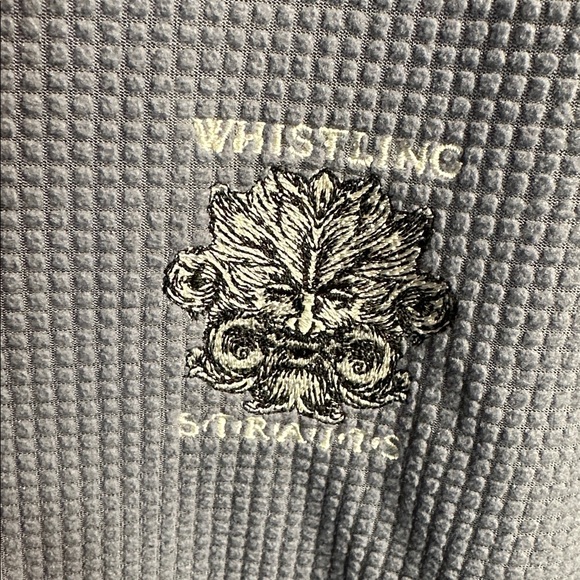 Straight Down Golf Whistling Straights Blue Waffle Quarter Zip Men’s size Large - Picture 4 of 6